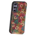 thumbnail image 2 of For Samsung Galaxy S25+ Case with Card Holder Kickstand Flowers Design Leather Phone Cover - Summer, 2 of 5