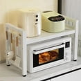 2-Tier Expandable Microwave Stand, Extendable Microwave Oven Rack with ...