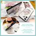 thumbnail image 3 of Lulumi-Phone Case For Redmi Note12R/Redmi12 5G, Kickstand TPU Rotatable stand Back Cover Simplicity drift sand Durable Fashion Design Skin feel silicone Anti-knock Glitter Dirt-resistant, 3 of 9