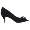 thumbnail image 3 of Womens KS35 Maralyn Jeweled Peep-Toe Heels - Black, 3 of 6