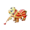 thumbnail image 2 of Dualoai Chinese New Year Marionette Lion Toy, Spring Festival Decor Toy w/ Strings & Rod Red Yellow, 2 of 9