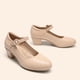thumbnail image 3 of Zapatos DREAM PAIRS Mary Jane Tacones Bajos Gruesos Nude Talla 8, 3 of 8