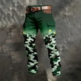 thumbnail image 1 of Geometric Print Cargo Pants for Everyday Wear with Front Pockets – Workwear Trousers for Daily Casual Use, 1 of 4