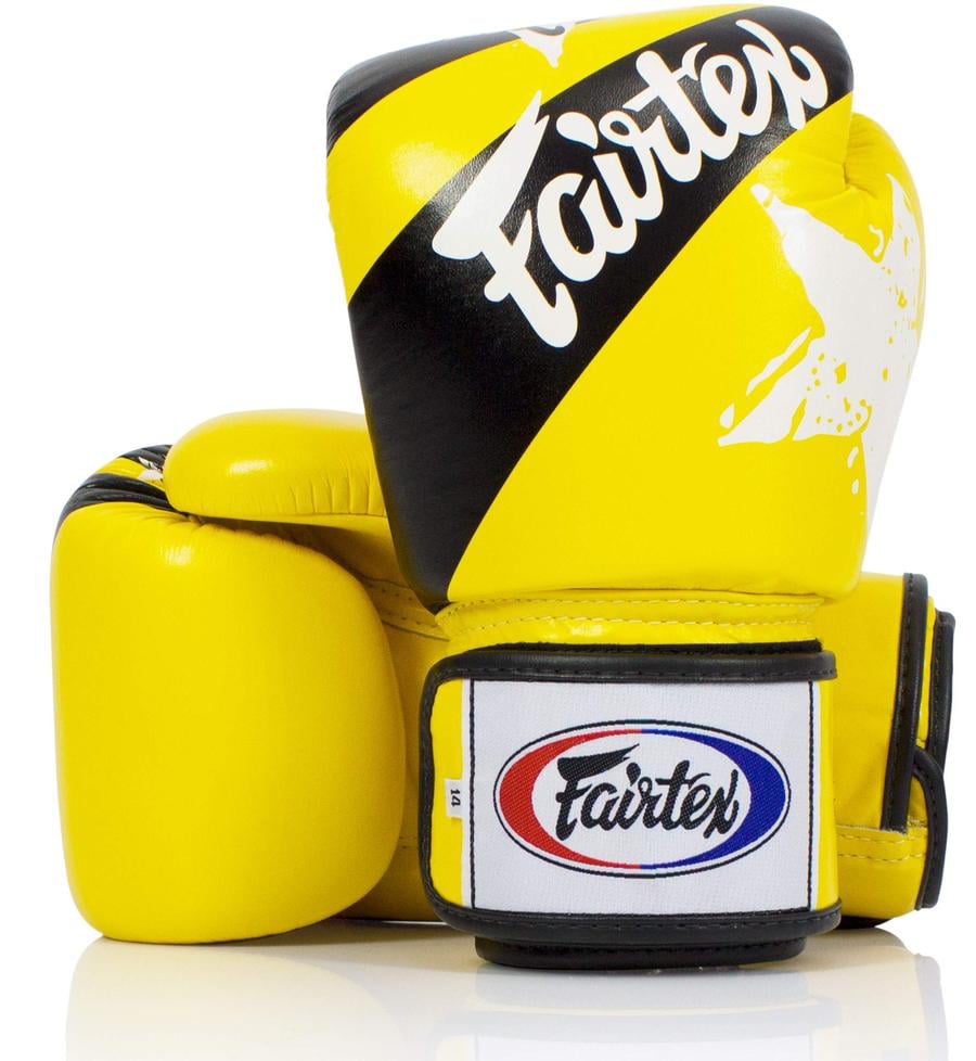 Fairtex BGV1 Yellow  Muay Thai Boxing Gloves MMA Training Sparring 10 12 14 16 