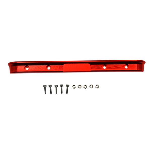Parachoques trasero del coche aleación de aluminio de actualización CNC para Axial SCX24 AXI90081 esca 1:24 RC orugda coche modelo rojo Sunnimix mini coche parachoques