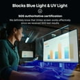 thumbnail image 5 of Blue Light Blocking Screen Protector Panel for 26, 27 inch Diagonal Eye Protection Filter Film - Widescreen Laptop and Monitor Frame Hanging Type (W 21.2" X H 13.4"), 5 of 10