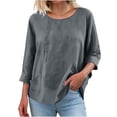 thumbnail image 5 of Neewe Womens Long Sleeve Shirts Casual Summer Fashion Ladie Tops Loose Fit Spring Lightweight Clothes Beach Vacation, 5 of 9
