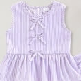 thumbnail image 4 of TOWED22 Newborn Baby Girl Summer Outfits Sleeveless Floral Print Camisole Long Pants 2pcs Toddler Clothes(Purple,18-24 M), 4 of 4