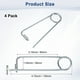 thumbnail image 3 of Uxcell 4-Pack Pin de Seguridad de Chaveta en Forma de Broche, Pines de Acero de Resorte M3.2x80mm, Sujetadores de Broche de Bloqueo Rápido, Clips Retenedores Pesados, 3 of 7