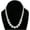 White, variant on White Graduated Lucite Beaded Close-Fitting Choker Necklace 16" Ladies Adult Female Women