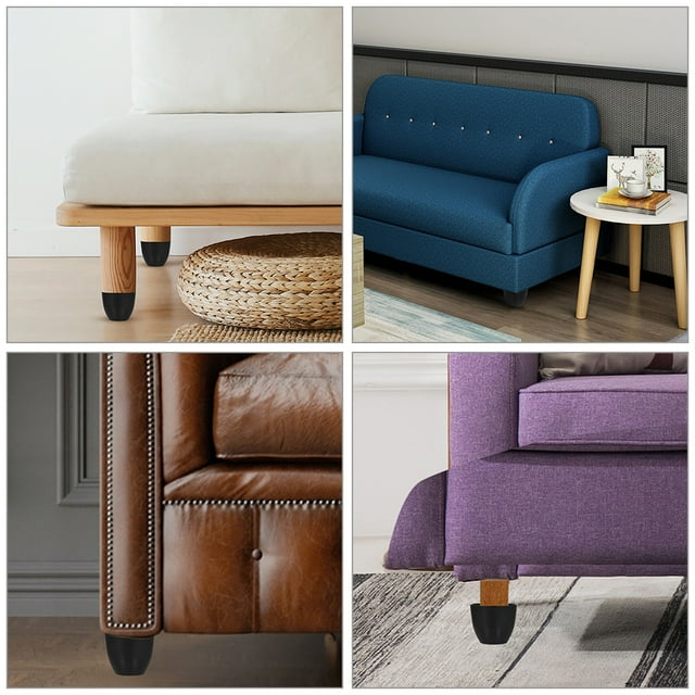 Homoyoyo 6Ud Patas Negros Para Muebles Soporte Ajustable Faciles De Instalar Para Sillas Y Mesas