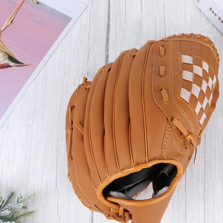 SOPOTUTU Left-Handed Baseball Glove with Soft Faux Lining, Comfortable Fit for Youth and Adult Players