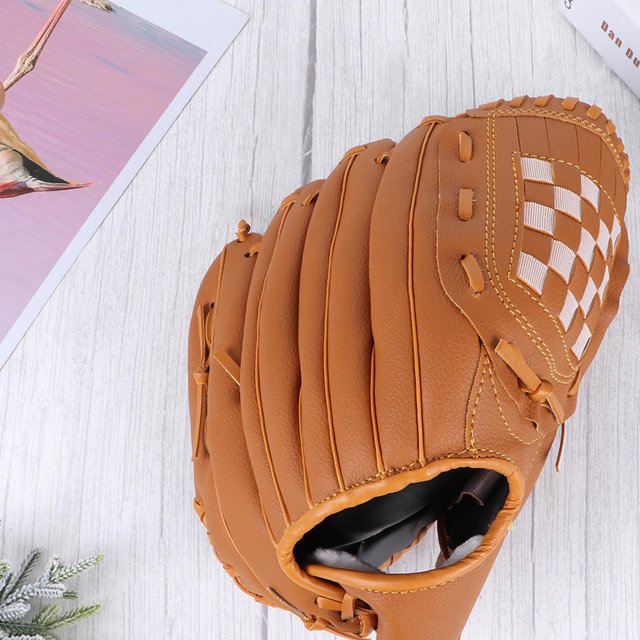 GOOHOCHY 1Set Yellow Baseball Glove for Left Hand Throw with Impact Reduction in Outdoor Sports