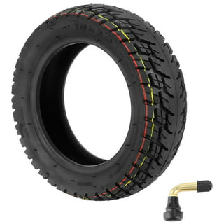 5A TOKYO 5A02 Set of 2 Scooter Tubeless Tires 3.50-10 (Metric 100/90-10),  51J, Front/Rear Motorcycle/Moped 10 Rim, Black