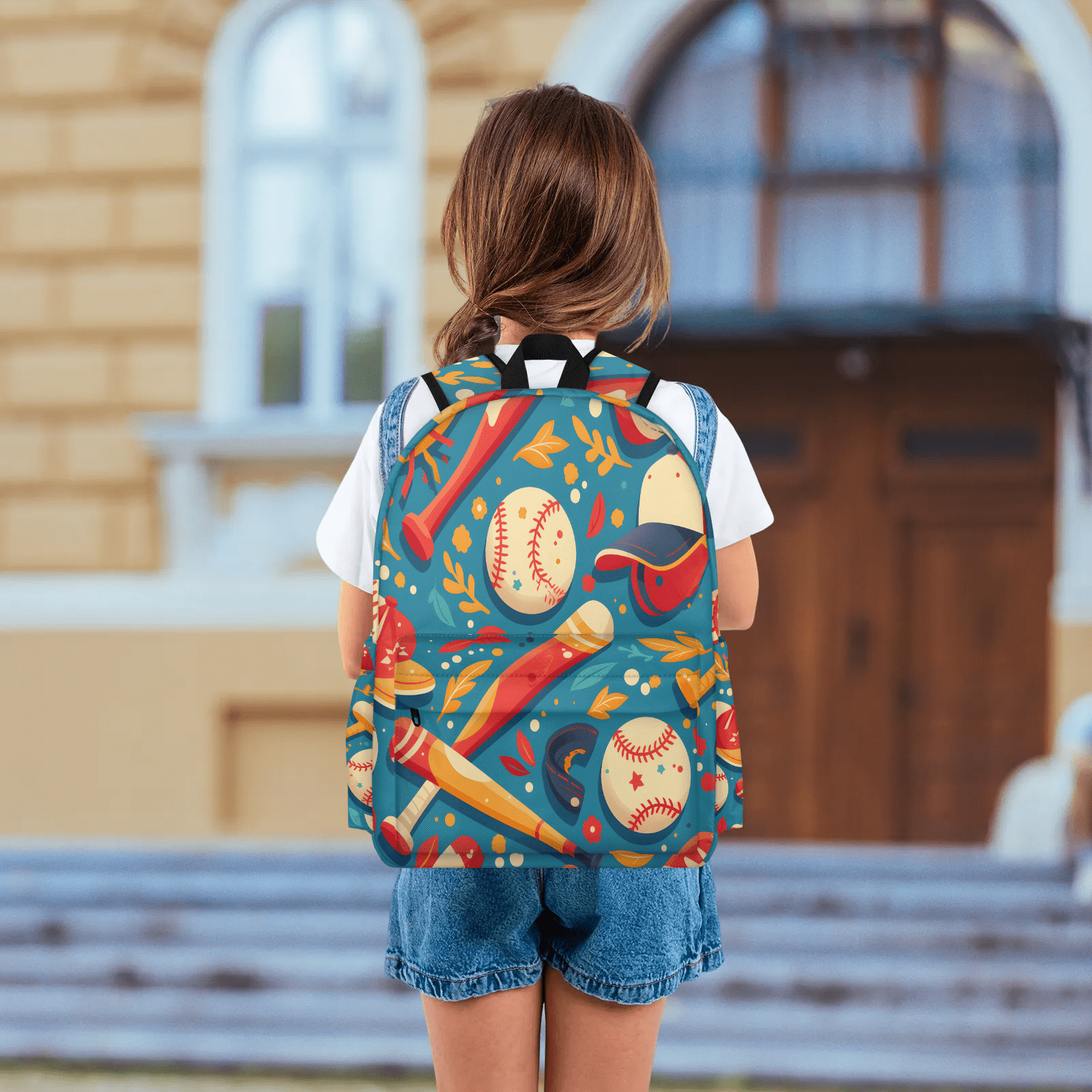 Herdesigns Baseball Travel Backpack 16.3 Inch Casual Laptop Backpack for Men Women Adults Daily Daypack for Work Commuter, Sport