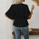 thumbnail image 5 of Casual Tops V-Cuello Manga Corta Suéter Camisa Moda Tee para las Mujeres Elegante Blusa de Verano, 5 of 5
