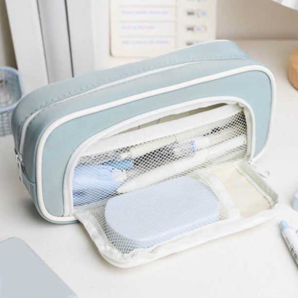 Estuche para lápices de gran capacidad, bolsa de mano para lápices, bolsa portátil para cosméticos, regalo para oficina, escuela, adolescentes, niñas, niños, hombres, mujeres y adultos