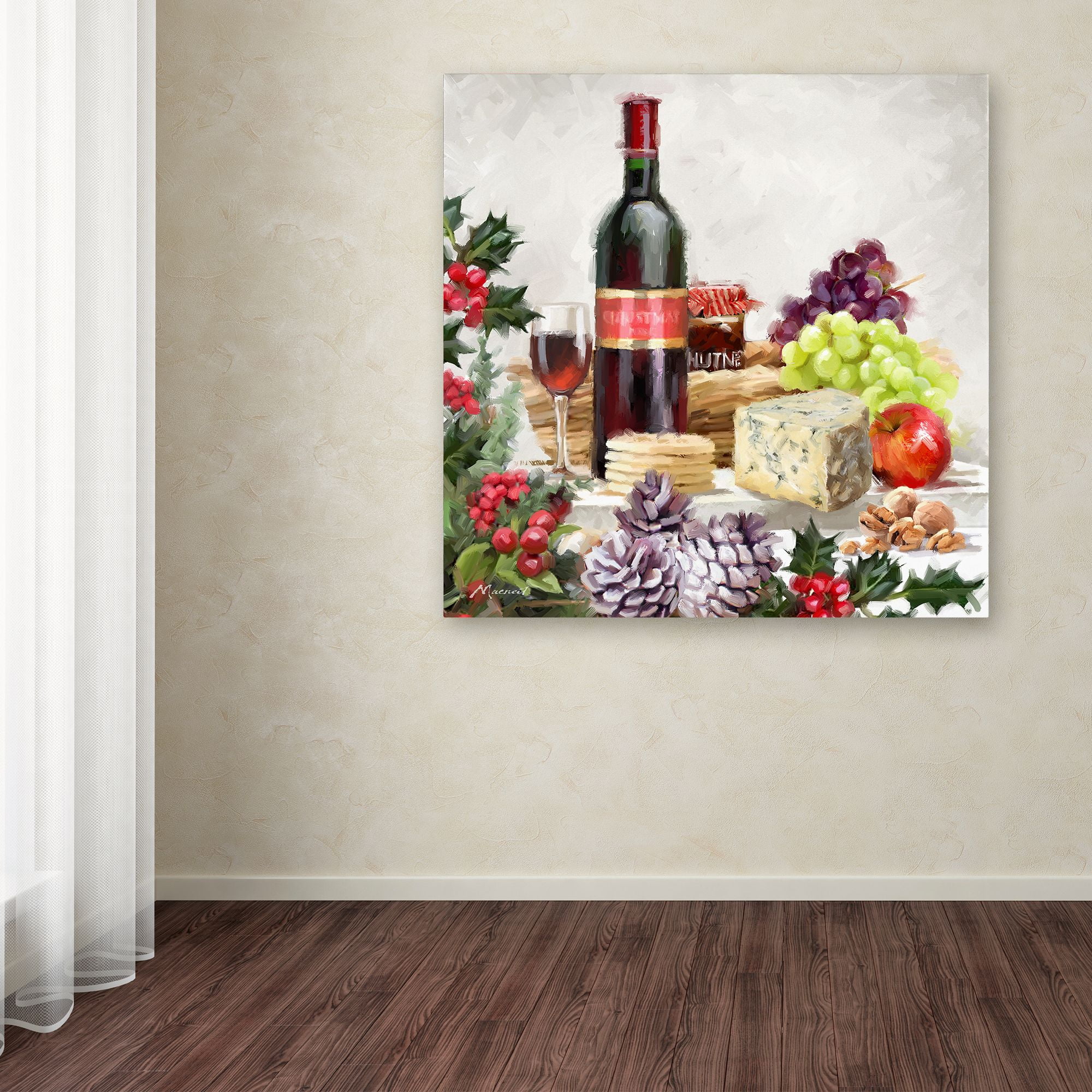 The Macneil Studio 'Xmas Food' Canvas Art