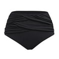 thumbnail image 3 of TOWED22 Women Bikini Bottoms Side Tie Adjustable Bathing Suit Swimsuit Full Coverage Swim Bottom(Black,L), 3 of 7