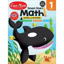 Evan-Moor Smart Start Math Stories and Activities, Grade 1: Activity Book, Audio Read Alouds