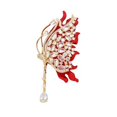 thumbnail image 1 of Delicate Rhinestones Butterfly Brooch Alloy Fashion Accessory For Dresses Coats And Jackets Clothing Accessories, 1 of 4