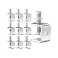 thumbnail image 1 of 10 Pcs Stainless Steel C Heavy Duty 1 3/16 Inch With Stable Wide Jaw Opening Small Screw For Metal, 1 of 5