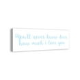thumbnail image 2 of Creative Products You'll Never Know How Much I Love You 12x36 Canvas Wall Art, 2 of 5