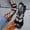 Black, variant on Women's Rhinestone Butterfly Gladiator Sandals, Open Toe Adjustable Ankle Strap Flat Shoes, Sparkly Casual Summer Sandals for Beach Gold 5.5(36)