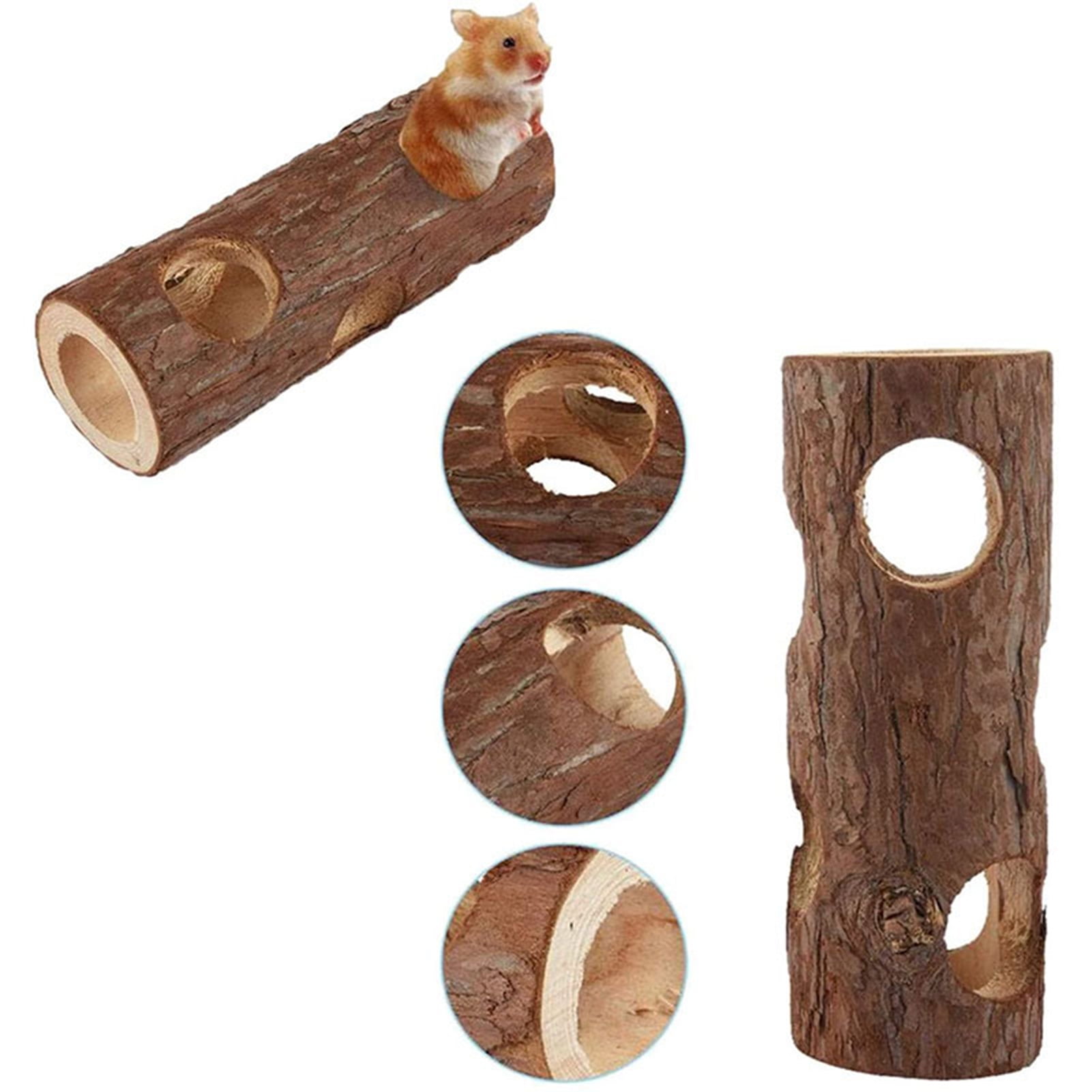 DOPI 6Pcs/Set Molar Supplies Set Eye-catching Orange Carrot Design Wood Straw Ball Hamster Chew Toy for Squirrels