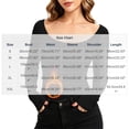 thumbnail image 3 of Long Sleeve Undershirt for Women Scoop Neck Slim Fit Basic Top Layering Tee Thermal Tops for Women Black L, 3 of 6