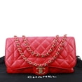thumbnail image 3 of Pre-Owned Chanel Mademoiselle Chic Flap Medium Leather Shoulder Bag Red, 3 of 15