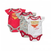 Wonder Woman 3-Pack Snapsuit Set-0-3 Months