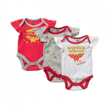 Wonder Woman 3-Pack Snapsuit Set-0-3 Months