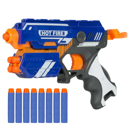 Best Choice Products 10in Foam Bullet Blaster Toy Hand Gun w/ 10 Darts and Long Distance Shooting Range (Best Cheap Carry Gun)