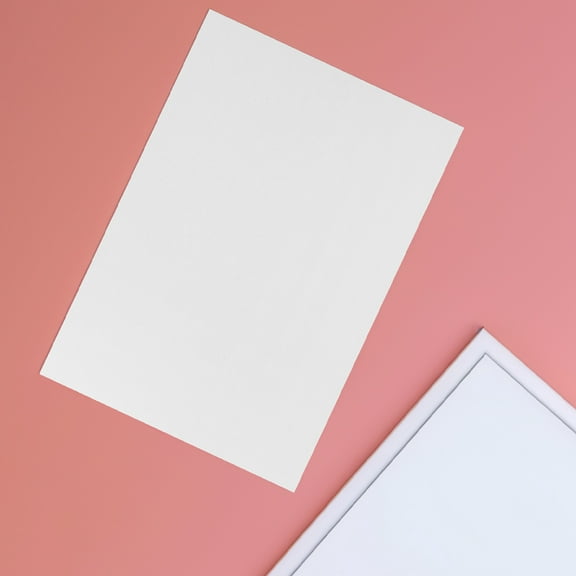 PAMINGONO 50pcs Drawing Paper for Kids Heavyweight White Rectangular Paper for Art Projects and Painting Activities