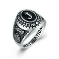 thumbnail image 2 of Mementos PJM Men's Class Rings Customized 10kt White Gold for High School or College Graduation, 2 of 4