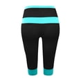 thumbnail image 5 of Summer Savings Clearance! Stamzod Womens Leggings Fashion Patchwork Summer High Waisted Plus Size Leggings Casual Slim Fitting Yoga Gym Capri Leggings for Women Black XXXXL, 5 of 5