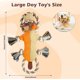 thumbnail image 5 of Juguetes para perros grandes | Durable Peluches de Peluche para Perros Juguete para Perros de Raza Tira y afloja Juguetes para Perros para Mantenerlos Ocupados,Orange, 5 of 5