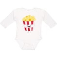 thumbnail image 3 of Inktastic Cute Kawaii Popcorn Boys or Girls Long Sleeve Baby Bodysuit, 3 of 5