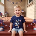 thumbnail image 3 of BemeyourBBs Kids Toddler Baby Boy Girl 4th of July T Shirts Outfit Patriot 250th Independent Day Shirts Clothes Duck Holding American Flag Print T Shirts Kids Summer Casual Pullover Tee Shirt Tops, 3 of 10