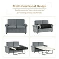 thumbnail image 6 of 57.4" Multi-Function Upholstered Convertible Sofa Bed 2 In 1 Pull Out Sofa Sleeper Bed Guest Sleeper With Twin Size Mattress Pad For Living Room Small Apartment, 6 of 9