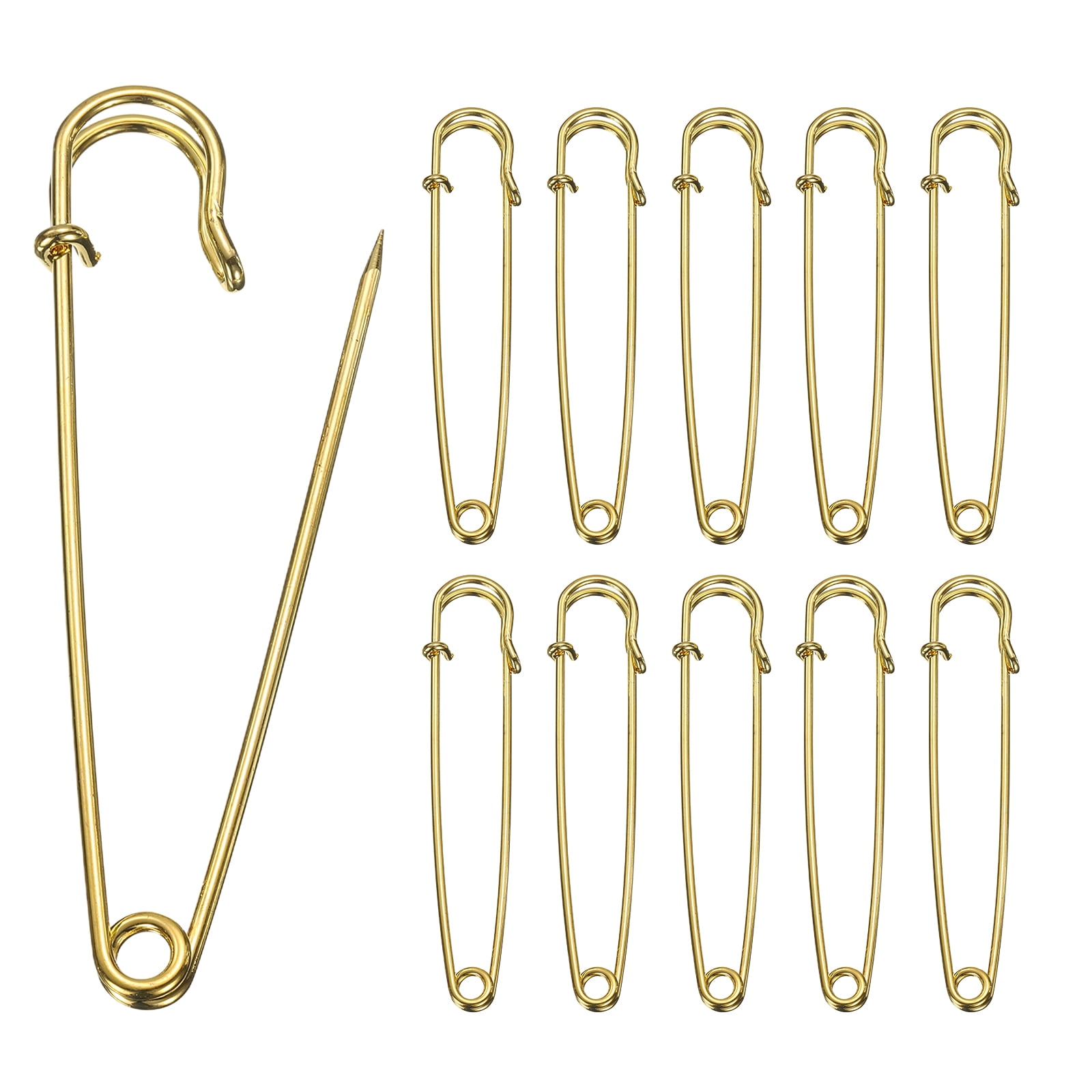 Uxcell 20 piezas de alfileres de seguridad de 3.5 pulgadas (89 mm) de ...