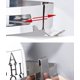 thumbnail image 2 of Cesta de ducha sin perforaciones, cuarto de ducha, inodoro, baño, cesta triangular, estante de pared de esquina para inodoro, cesta cuádruple engrosada con pintura negra a la parrilla, 2 of 3