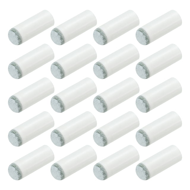 Unique Bargains 9mm Pool Cue Tips, Slip-On Billiard Cue Stick Tips Replacement for Pool Cues and Snooker, White Grey 50Pcs