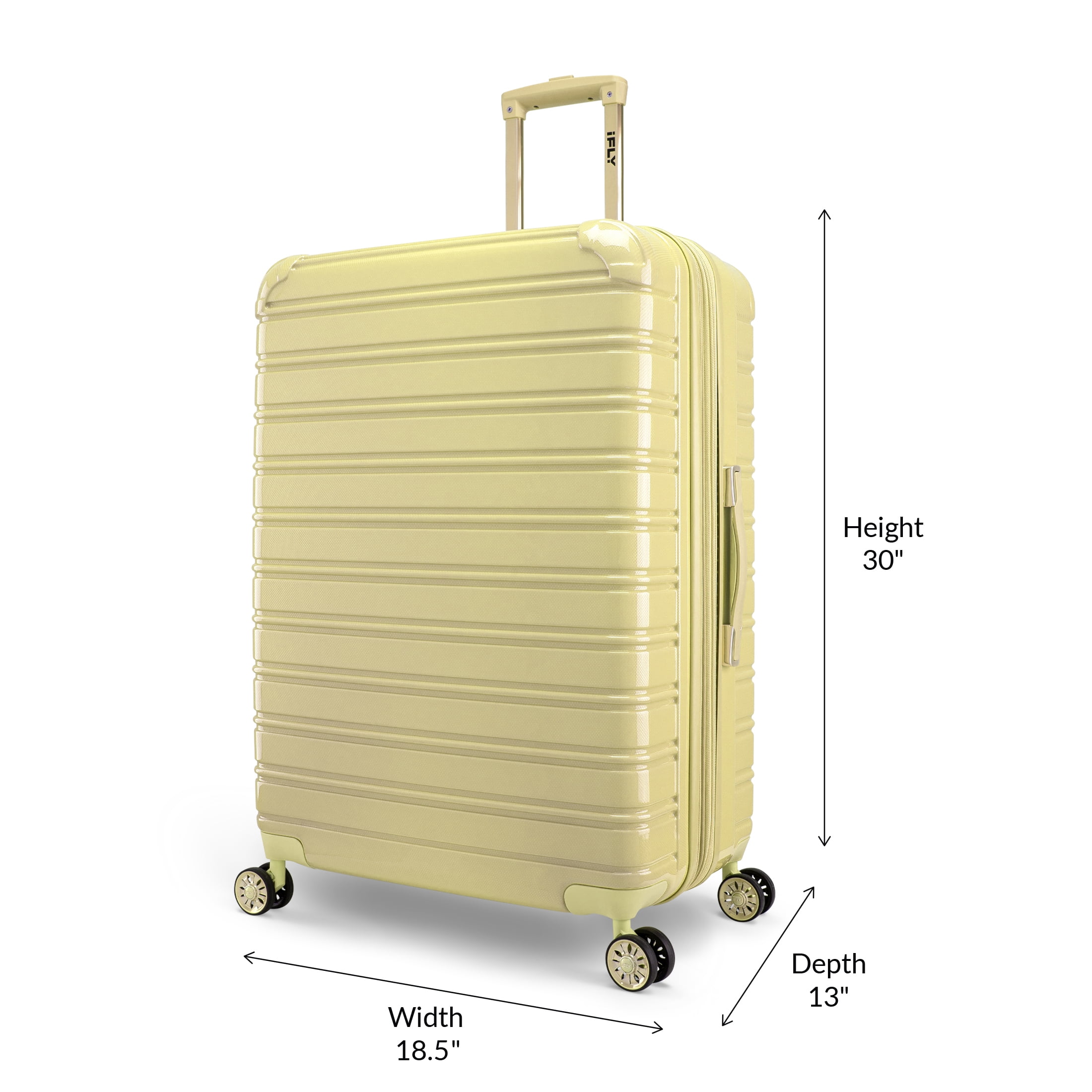 light yellow suitcase