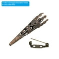 thumbnail image 3 of Uxcell 41mm Corsage Decorative Holder Brooch Pin Vase Pocket Boutonnieres Holder with Bar Pins Copper 8 Pcs, 3 of 6