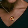 thumbnail image 3 of Sunflower Necklace Personalized Custom Photo Round Pendant Adjustable Stainless Steel Necklaces with Gift Box for Men Women Mothers Valentine's Jewelry Gift, 3 of 6