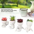 thumbnail image 4 of Decoración De Plantas Suculentas, Exquisita Planta Suculenta Artificial De Cerámica Adorable Para Escritorio De Mesa De Oficina, 4 of 7