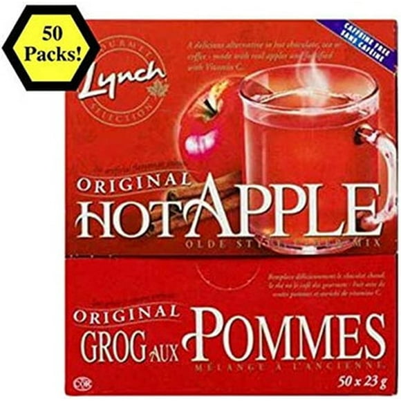 LYNCH Drink Mix, Hot Apple Cider 50 x 23.0 g