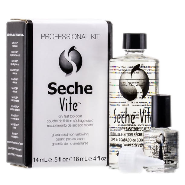 Kit profesional de esmalte de uñas Seche Vite Dry Fast Top Coat